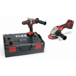 FLEX Duo Meuleuse D'angle L125 18.0-EC + Perceuse-visseuse DD 2G 18.0-EC 501492