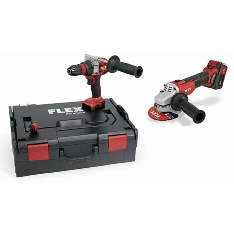 FLEX Duo Meuleuse D'angle L125 18.0-EC + Perceuse-visseuse DD 2G 18.0-EC 501492 3 FLEX Duo Meuleuse D'angle L125 18.0-EC + Perceuse-visseuse DD 2G 18.0-EC 501492
