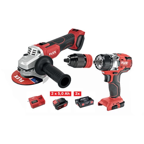 FLEX Duo Meuleuse D'angle L125 18.0-EC + Perceuse-visseuse DD 2G 18.0-EC 501492 4 FLEX Duo Meuleuse D'angle L125 18.0-EC + Perceuse-visseuse DD 2G 18.0-EC 501492 - Image 2