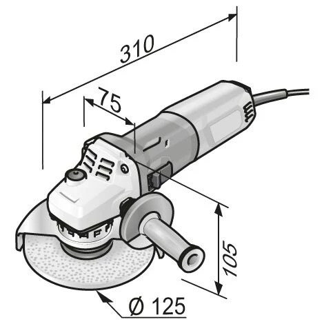Meuleuse D'angle LE 15-11 125 L-BOXX + Carter FLEX - 501638 4 Meuleuse D'angle LE 15-11 125 L-BOXX + Carter FLEX - 501638 - Image 2
