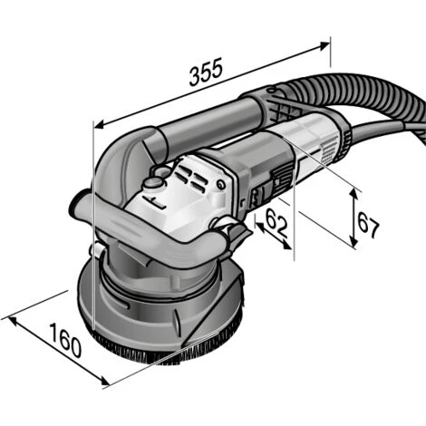 Ponceuse Fraiseuse RE 16-5 115 + Kit PKDFLEX 90 FLEX - 920330 5 Ponceuse Fraiseuse RE 16-5 115 + Kit PKDFLEX 90 FLEX - 920330 - Image 3