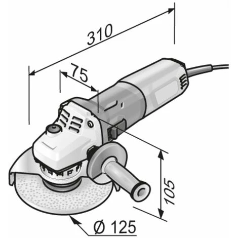 Flex Ø Meuleuse D'angle 125mm LE 15-11125230 / CEE / 1500 Watts 6 Flex Ø Meuleuse D'angle 125mm LE 15-11125230 / CEE / 1500 Watts - Image 4