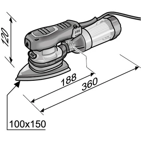 Ponceuse Vibrante Triangulaire Brushless ODE 2-100 EC SET Livrée Avec L-Boxx - Flex 4 Ponceuse Vibrante Triangulaire Brushless ODE 2-100 EC SET Livrée Avec L-Boxx - Flex - Image 2