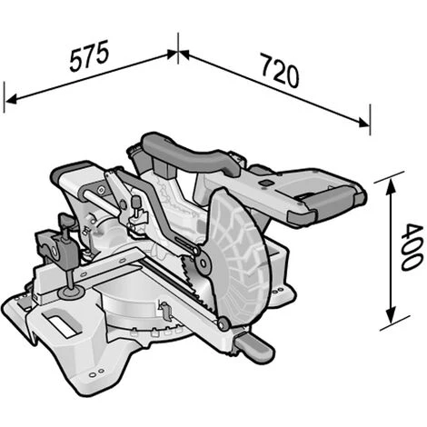Scie à Onglet Radiale Sur Batterie SMS 190 18.0-EC Livrée Nue - Flex 4 Scie à Onglet Radiale Sur Batterie SMS 190 18.0-EC Livrée Nue - Flex – Image 2